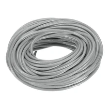 20 Yards 3mm Round Leather Cord Lacing String for DIY Crafts Grey