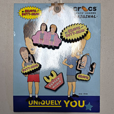 Crocs Jibbitz Beavis and Butt-Head 5 Pack Multicolor Rubber Shoe Charms