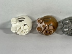 Lego Bionicle Kanohi Mask Akaku Kopaka 2001 Gold, Silver And White