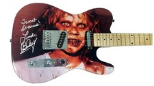 The Exorcist Linda Blair Signed Autographed Custom Photo Guitar ACOA Witness ITP
