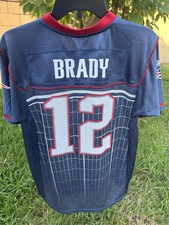 Reebok NFL Players Tom Brady New England Patriots Football Jersey Youth Large