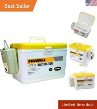 Efficient 8-Quart Bait Box with Clip-On Aerator for Ideal Fishing Conditions