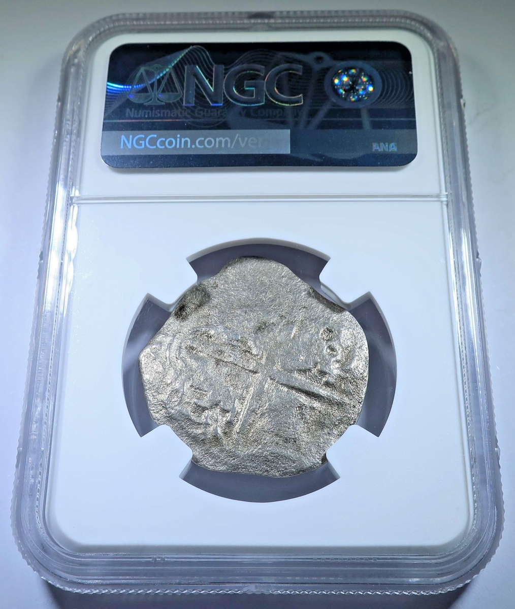 NGC La Capitana Shipwreck 1651-52 Countermark Spanish Bolivia 8
