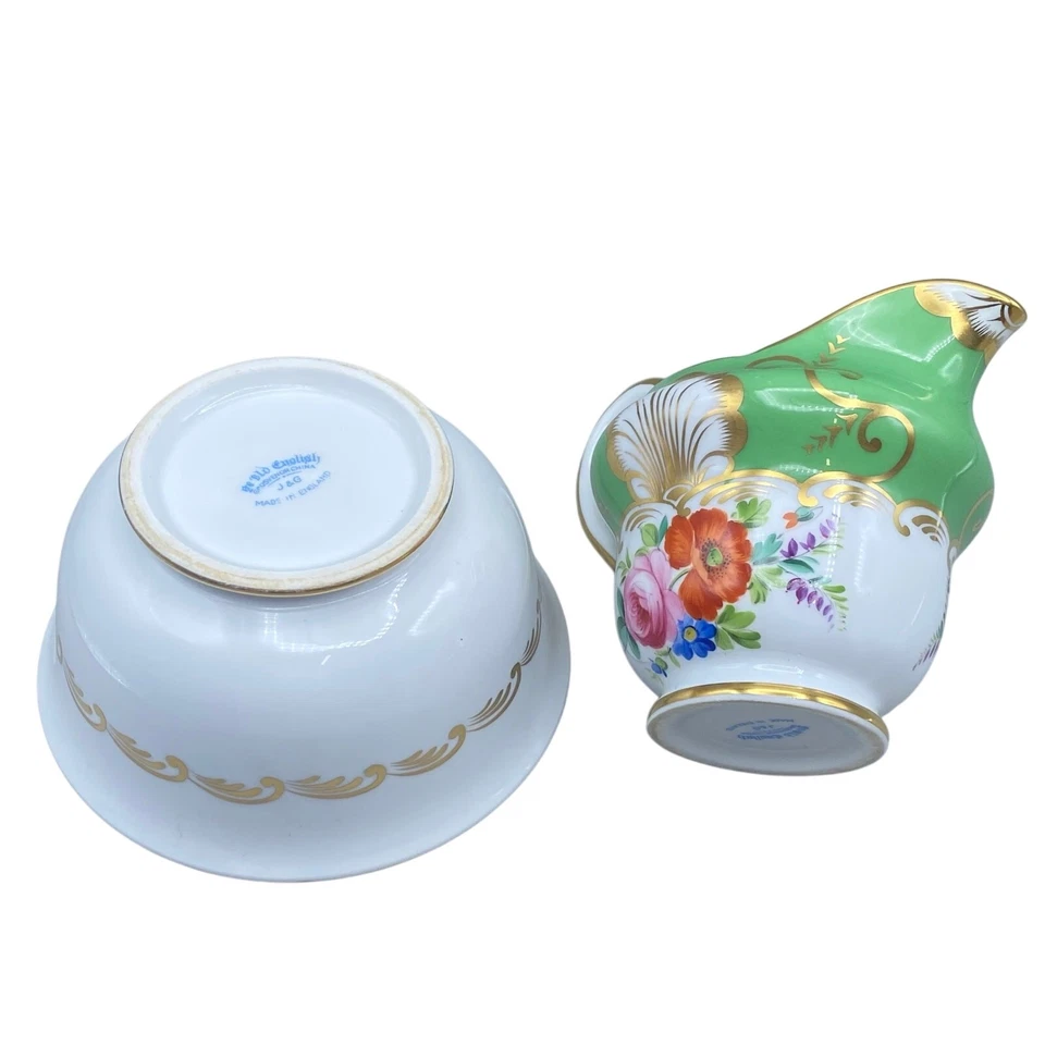 VTG Sugar & Creamer Floral England CottageCore Grannycore Glam Dainty Tea Party - Image 4 of 4