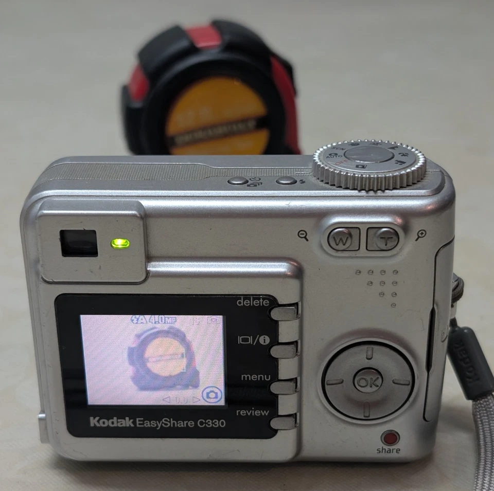 Kodak EasyShare C330 4.0MP Digital Camera 3X Zoom w/ Box & 'AA' Batteries- Works - Image 3 of 4