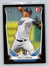 2014 Bowman Draft Picks & Prospects Black Asia Zech Lemond San Diego Padres