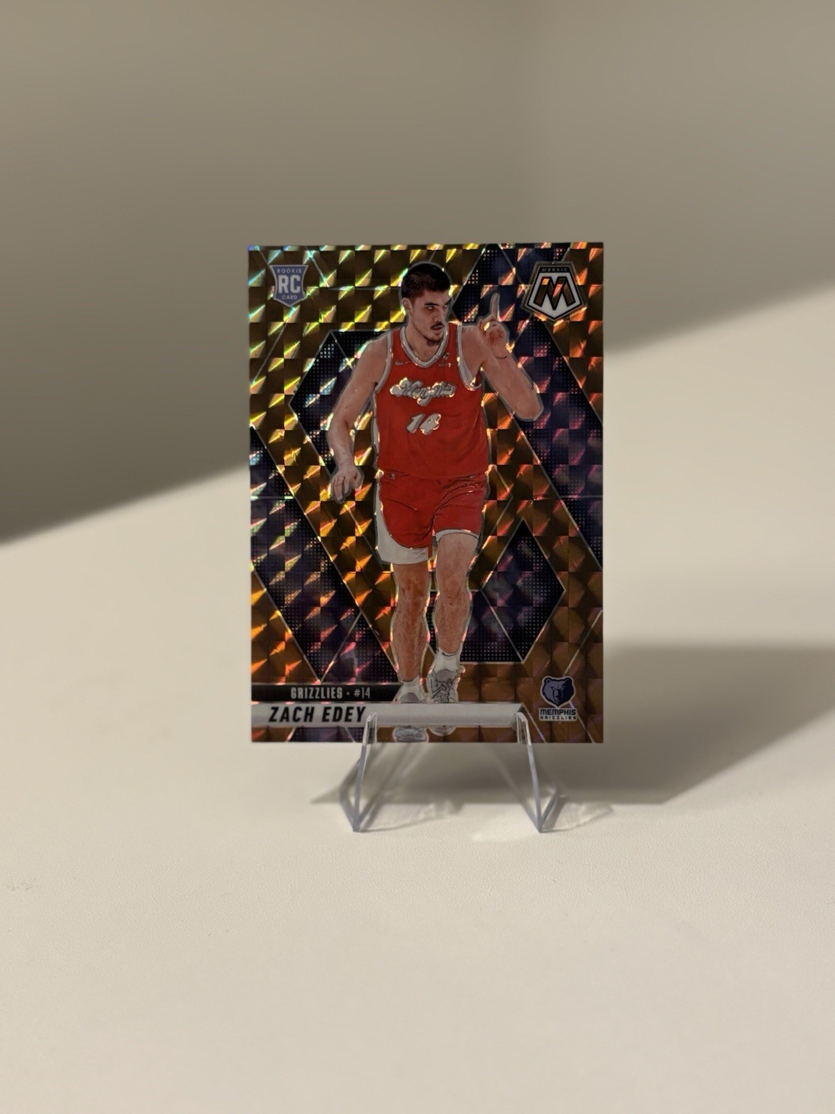 2024-25 Panini Mosaic Zach Edey RC #248 Bronze Prizm SP /75 Grizzlies