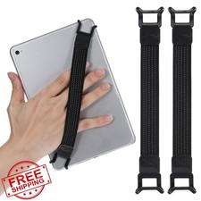 2pk Phone Tablet Security Hand Strap Holder Elastic Grip Belt Black