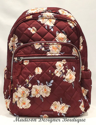Vera Bradley Campus Backpack Blooms and Branches Floral Work School Travel NWT
