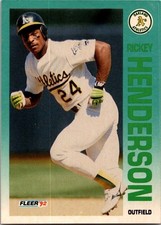 1992 Fleer - Rickey Henderson #258