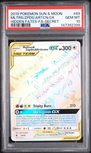 Moltres & Zapdos & Articuno-GX graded PSA 10 for sale on eBay