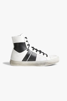 Amiri Distressed Sunset Hi-top Leather Sneakers EU 44  U.S. 11 Italy $600