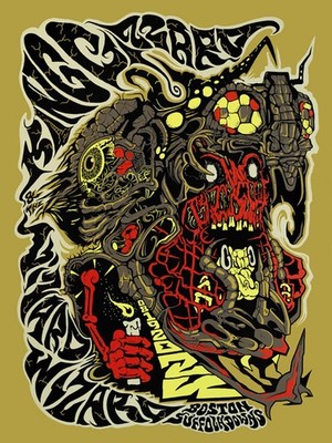 King Gizzard & The Lizard Wizard Boston 2024 Concert Poster Wall Art Decor