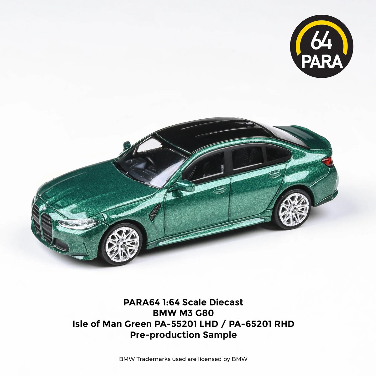 1:64 BMW M3 G80 -- Isle of Man Green -- PARA64 | eBay