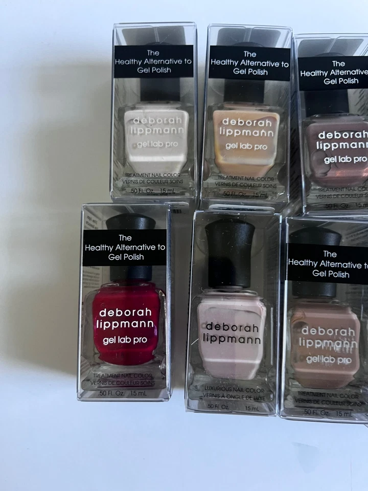 批量 10 件 全新 Deborah Lippmann 指甲油、裸体、粉红色、红色 0.5 盎司 — 第 4/4 张图片