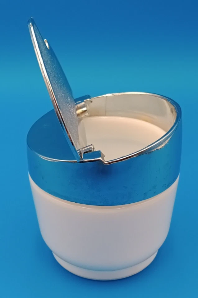 Vintage GEMCO USA Milk Glass Sugar Bowl Flip Top Lid MCM - Image 2 of 4