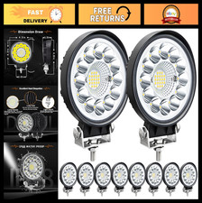 120w 10000lm Round Led Off Road Lights Pods For Truck Atv Utv Rv Boat - 10pcs