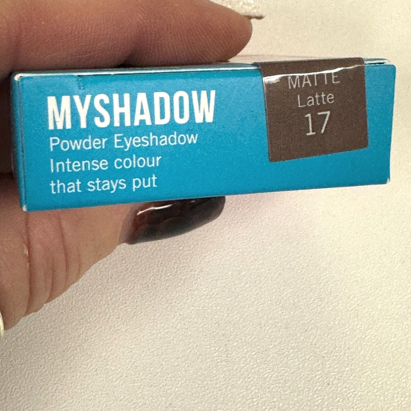 Models Own Myshadow Powder Eye Shadow Intense Color Latte Matte 17 .07oz Brown