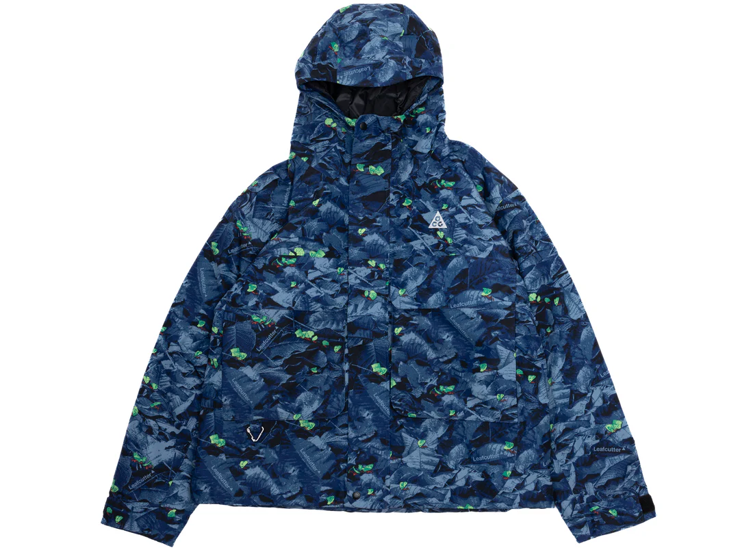 SACAI X NIKE Giacca blu Nike ACG PrimaLoft Skull Peak Storm FIT nuova con etichette $285 HJ2487 410 uomo XL