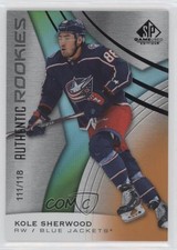 2019 SP Game Used Authentic Rookies Orange Rainbow /118 Kole Sherwood #163 19pt