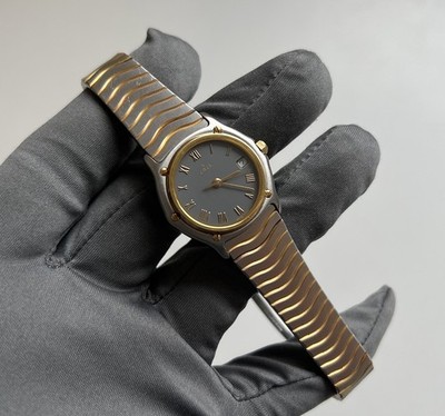 EBEL Sport Classique Lady E1087121 27mm Quartz Damenuhr Stahl/Gold 750er Lünette