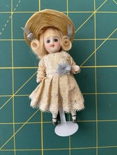 Artist 3.5" Antique Doll Reproduction of Kestner Daisy’s Dollhouse Doll