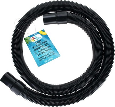 U.S. Pool Supply 6 Foot Heavy-Duty Above Ground Pool Hose, 1.5'' - Black Replacem