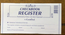 3 THREE "Easy To Read Register" for Personal Checkbook; 2026 - 2027 - 2028