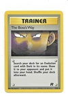 The Boss's Way 73/82 Base Set Team Rocket Uncommon Pokemon TRAINER Card 2000 LP