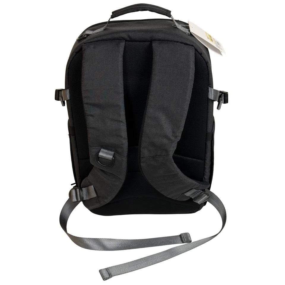 Heyday 16.25" Camera Backpack Black Heather Waterproof Travel Bag - New - Image 4 of 4