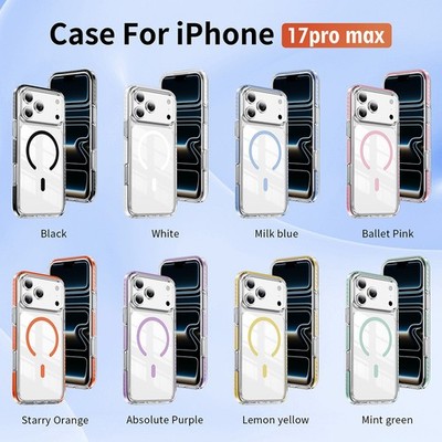 Magnetisch transparente Schutzfolie für iPhone 17-13 Pro Max | Stoßfest DE