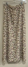 VTG 90s Coldwater Creek Floral Maxi Skirt Size Med Cottagecore Fairy Boho