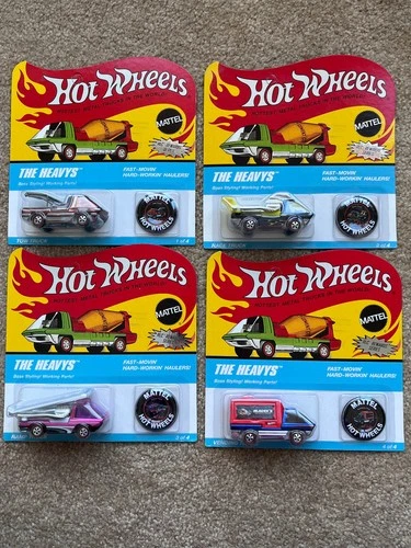Hot Wheels Heavy Weights Redline Classic Series ~ Complete Set of 4