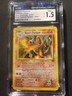 CGC 1.5 2000 Pokemon Gym Challenge Blaine’s Charizard Holo No. 2 CGC/PSA 1