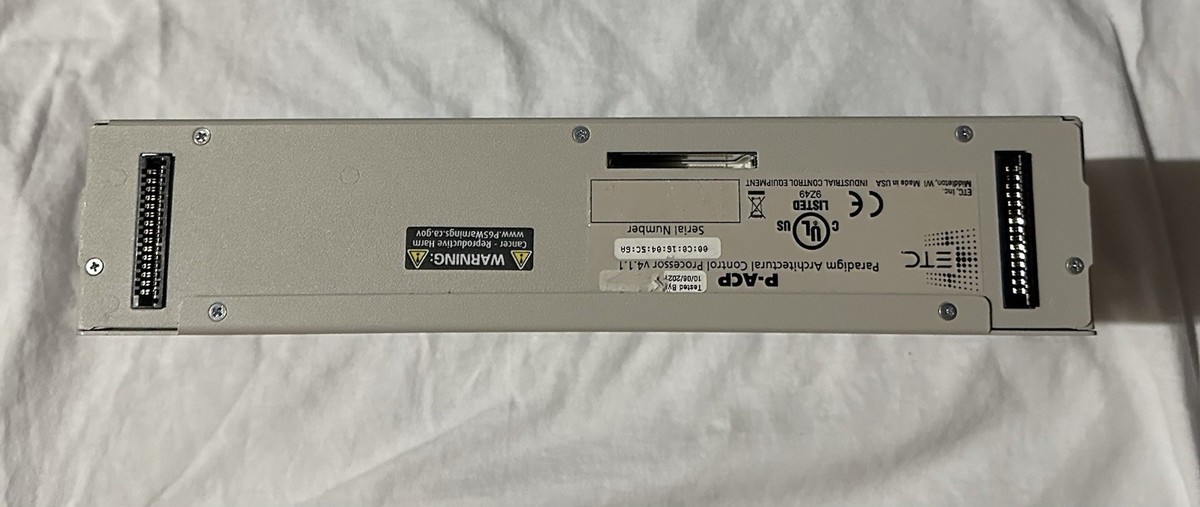 ETC P-ACP Paradigm Architectural Control Processor P/N