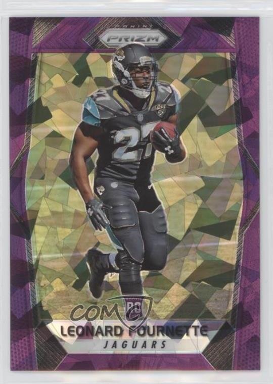 2017 Panini Prizm Rookies Purple Crystals 58/75 Leonard Fournette Rookie RC 2d0