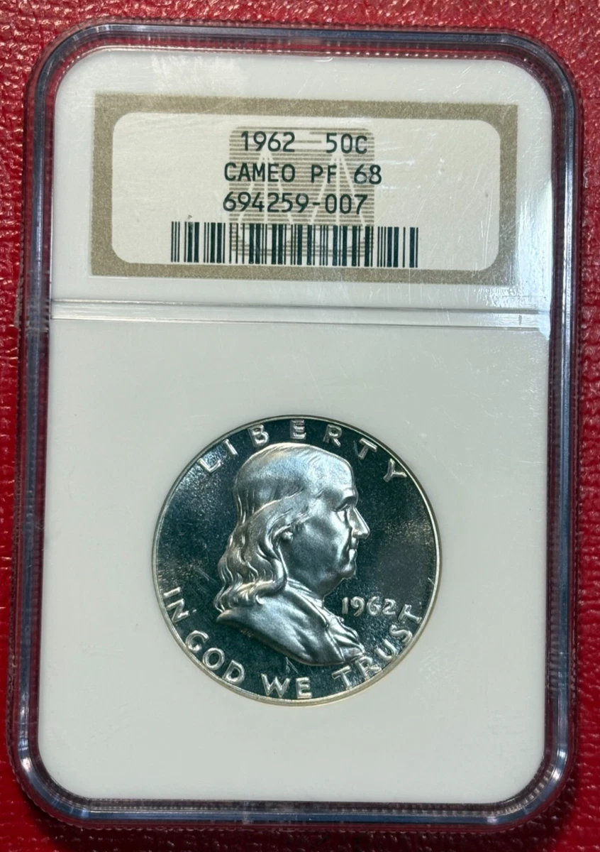 PR 68 Graded 1962 Franklin Half Dollars (1948-1963) for sale | eBay