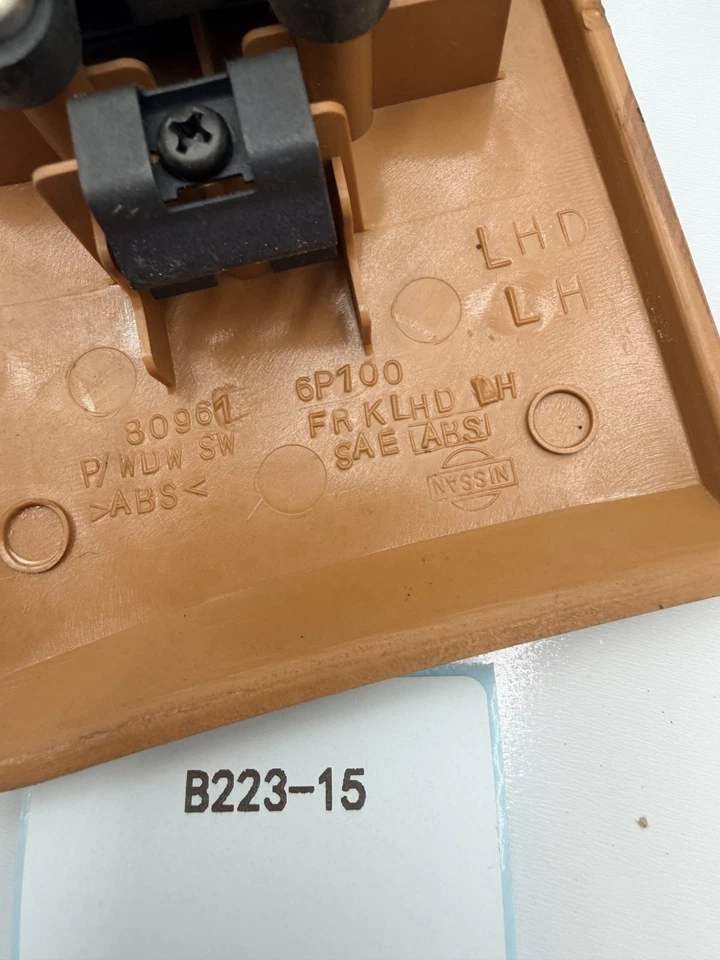 Infiniti Q45 Master 1997-2001 juego de interruptores de ventana eléctrica 809616P100 OEM B223-15 Foto 4 de 4