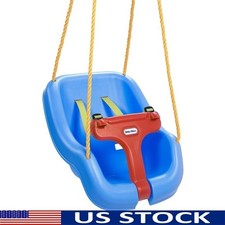 2-In-1Baby Toddler Swing W/ Safety Straps Indoor Outdoor Play Easy Loading New
