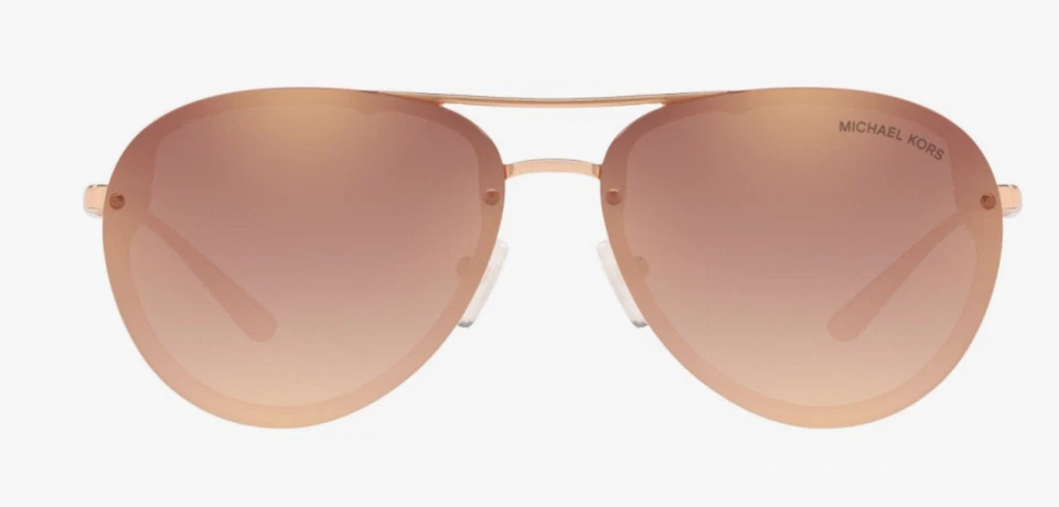 Nuevo MICHAEL KORS MK2101 34686F Abilene 60 mm Oro Rosa Aviador Gafas de Sol Unisex Foto 2 de 4