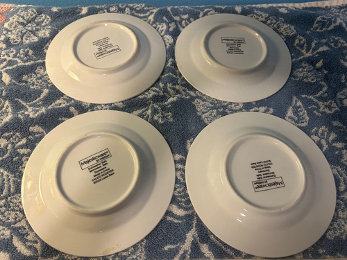 Majesticware by Oneida "CALICO ROOSTER" Bread & Butter Plates 6.5"~~lot of 4 - Picture 4 of 5