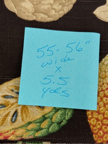 Neu P/Kaufmann 5,5 Yds Stoff tropische Früchte Blumen Ananas mittleres Gewicht 55""W - Bild 8 von 9