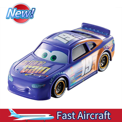 Disneys cute Cars No.19 Bobby Swift Racer 1:55 Diecast Vehicles Car Kids Gifts