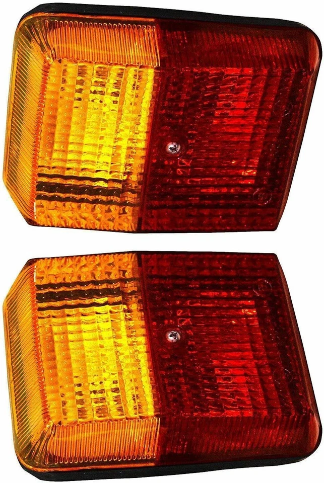 Pair Vintage Til Lights Suitable for Peugeot 404 504 Pickup J7 Citroen Acadiane - Image 2 of 4