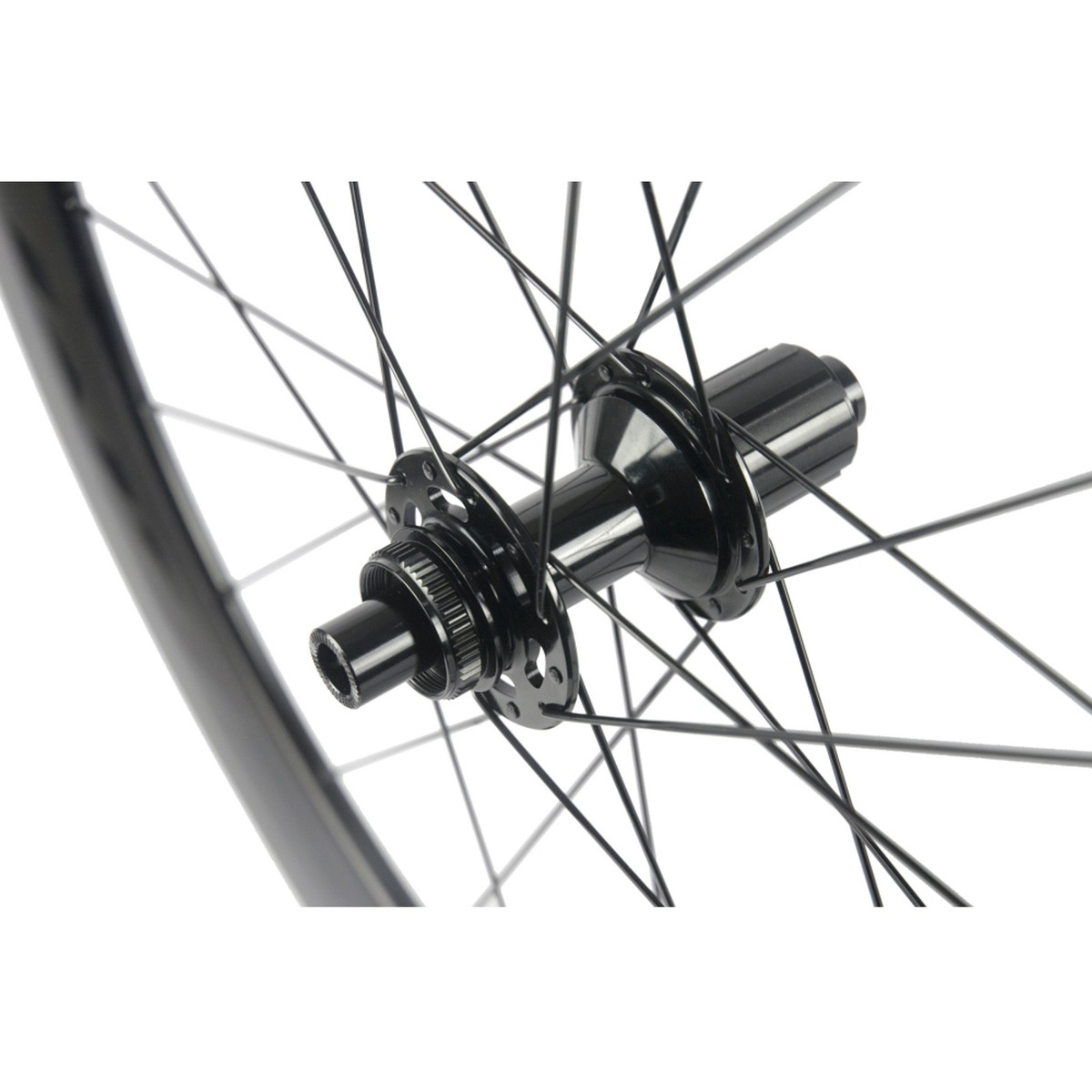 SUPERTEAM 60mm Clincher Carbon Bike Wheelset Disc Brake Thru-axle