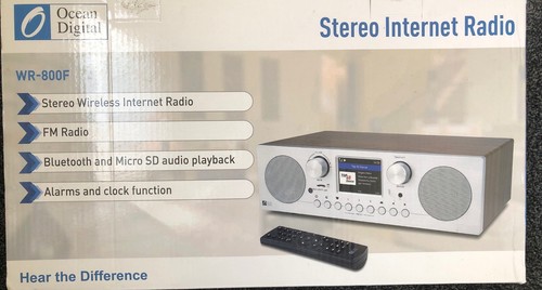 Internetradio Ocean Digital WR-800F, WLAN, UKW, Bluetooth, Micro SD, Uhr&Wecker - Bild 2 von 16