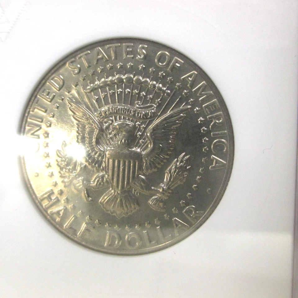 1984-D Kennedy 50c ANACS **MS65** UNTONED Old White Holder - Image 2 of 4