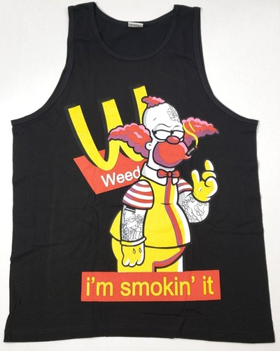 Marijuana Tank Top T-shirt Weed I'm Smokin' It Blunt 420 Smoke Men's Vest New - Picture 3 of 3