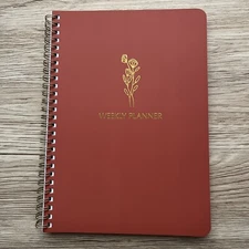 Simple Weekly Planner To Do List Notebook w Habit Tracker 6.5" x 9.25"  60 Sheet