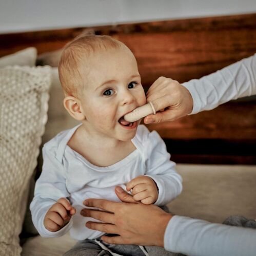 Baby Finger Toothbrush Tongue Oral Cleaner Kit for 3 Months +, 2 Pcs (Mint) - Picture 2 of 4